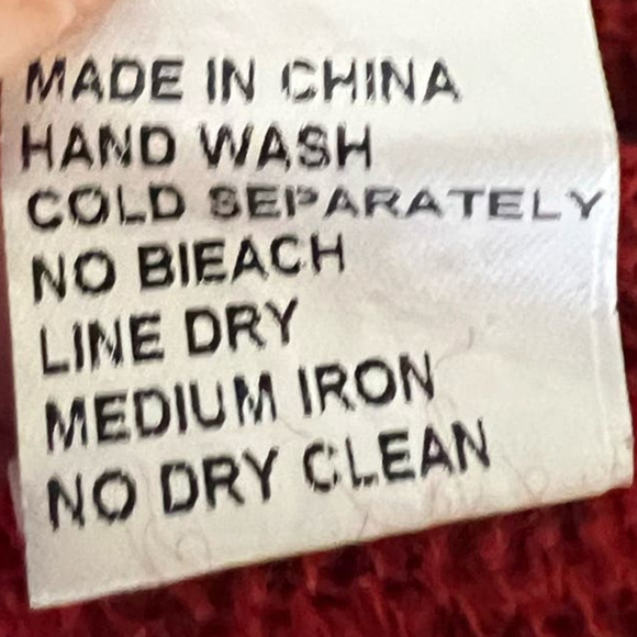 Piko 1988 Lightweight Tunic Sweater, Boatneck, Red, size Medium - Picture 10 of 12